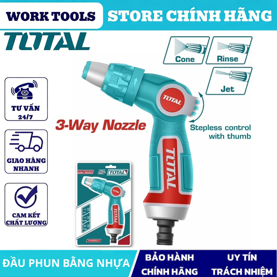 TOTAL Đầu phun nước bằng nhựa THWSG6031