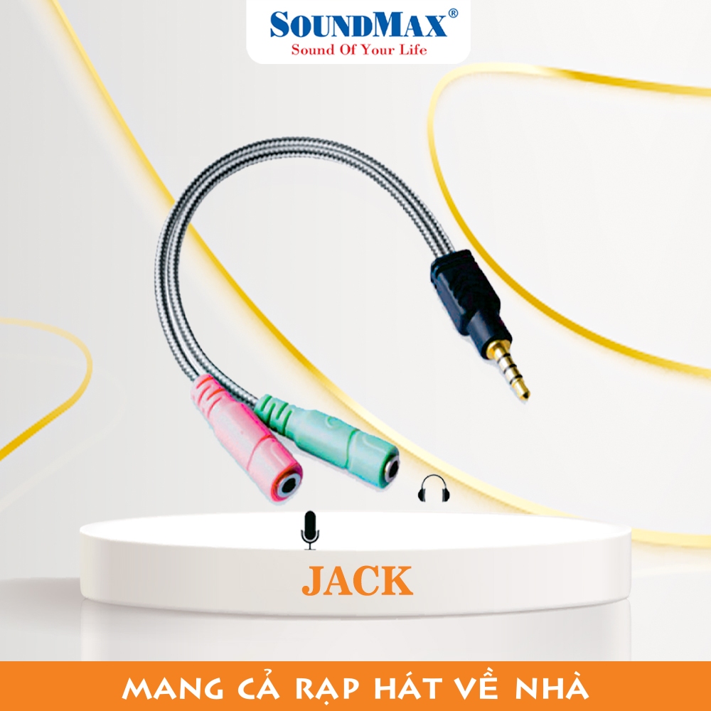 Jack gộp mic và audio (đầu 3.5mm) | Audio & Mic Splitter Phụ Kiện Nghe Nhạc