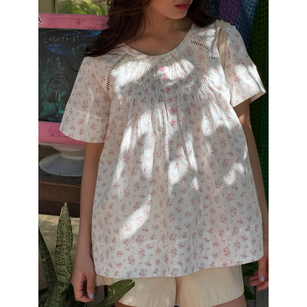 Moden - Áo babydoll hoa nhí Daikin