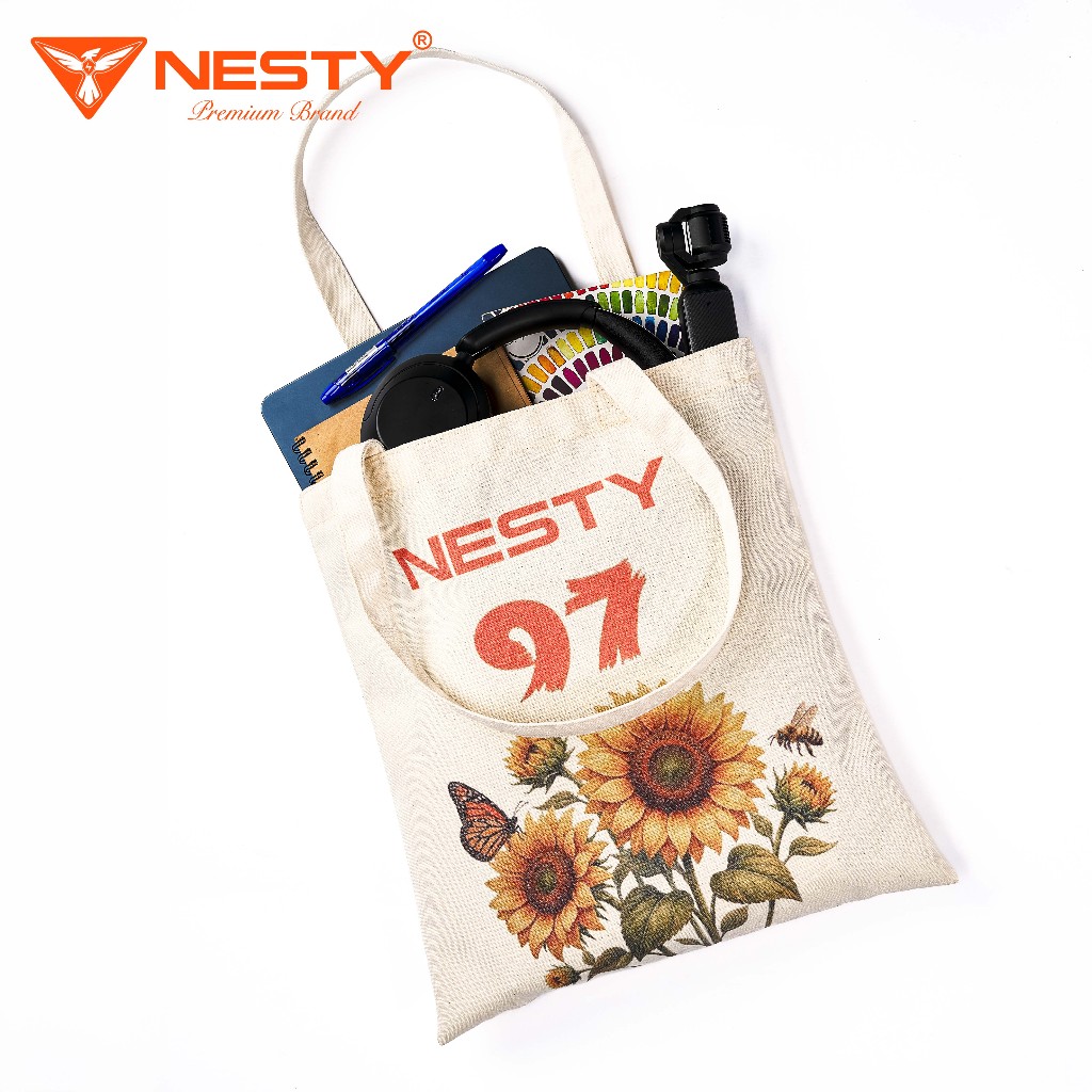 TÚI XÁCH ĐA NĂNG CHẤT LIỆU VẢI CANVAS CHÍNH HÃNG NESTY MÃ TX-97