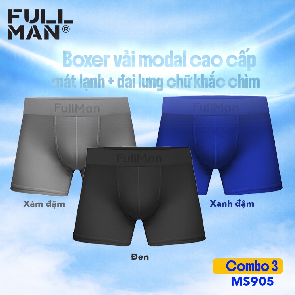 Boxer Modal Cao Cấp Êm Mềm, Thoáng Khí, Nhanh Khô