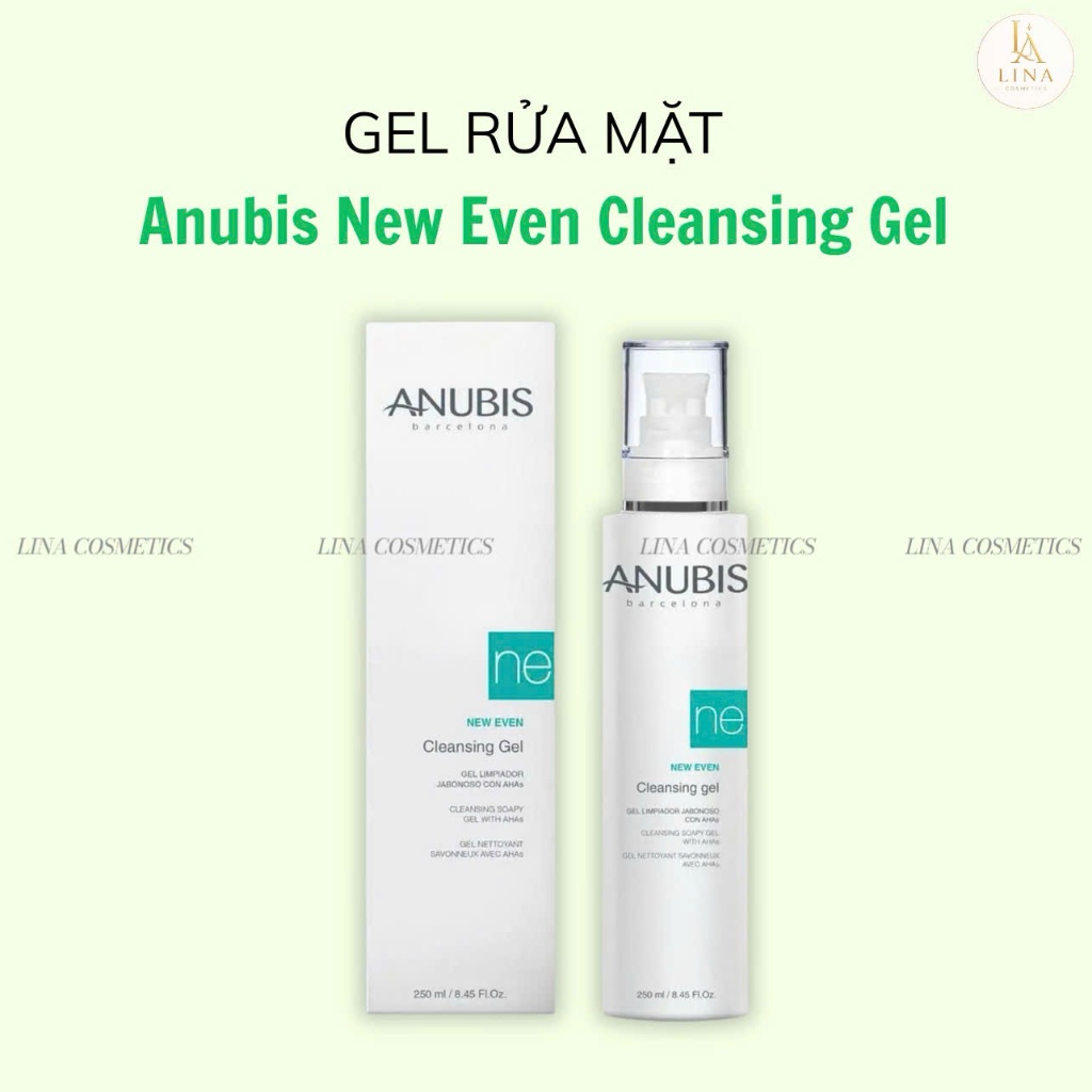 [CHÍNH HÃNG] Sữa rửa mặt dạng gel Anubis New Even Cleasing Gel 250ml dành cho da dầu & da hỗn hợp