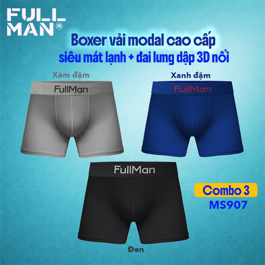 Boxer Thể Thao Modal Siêu Mềm Mát, Hút Ẩm, Khô Nhanh