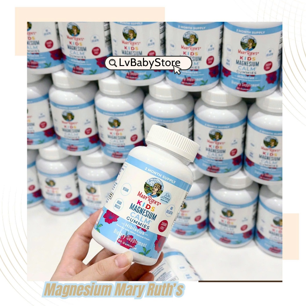 Kẹo Dẻo Bổ Sung Magie Cho Trẻ Em MaryRuth’s Kids Magnesium Calm Gummies