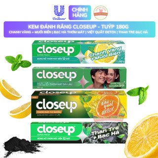 Kem Đánh Răng Closeup Trắng Răng Thơm Mát - Tuýp 180G
