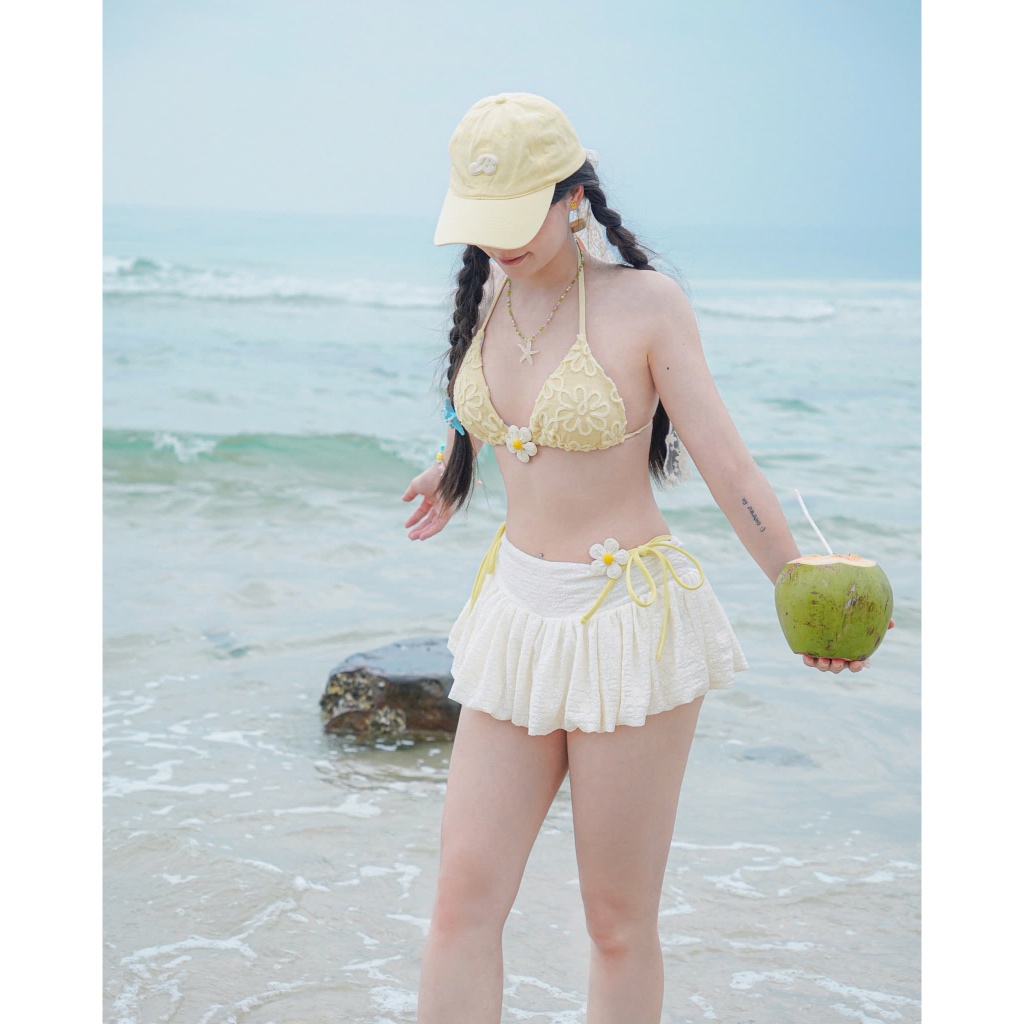 Bikini hoa vàng Butter Daisy Bikini BRABOX BIKI51 | BigBuy360 - bigbuy360.vn
