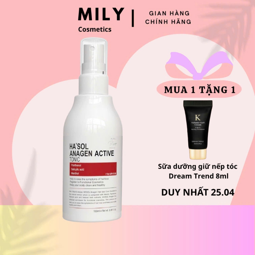 Xịt Kích Mọc Tóc Hasol Anagen Active Tonic Dưỡng Da Đầu Nuôi Dưỡng Nang Tóc Chắc Khỏe Dành Cho Tóc R