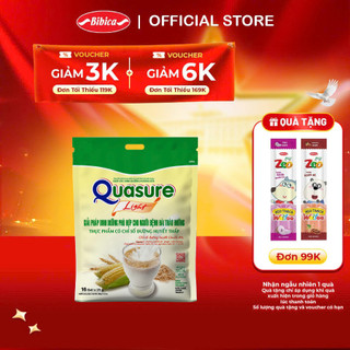 Túi ngũ cốc quasure light sữa bibica 400g, thực phẩm dành cho người ăn kiêng, tiểu đường