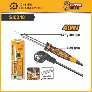 Mỏ hàn chì có điều chỉnh nhiệt độ INGCO SI0110831 - 100W, SI016831 -  60W Và  SI0248 - 40W, SI0368 - 60W, SI00108 - 110W