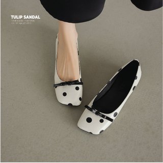 NALYN - GIÀY TULIP DA THẬT MÀU TRẮNG