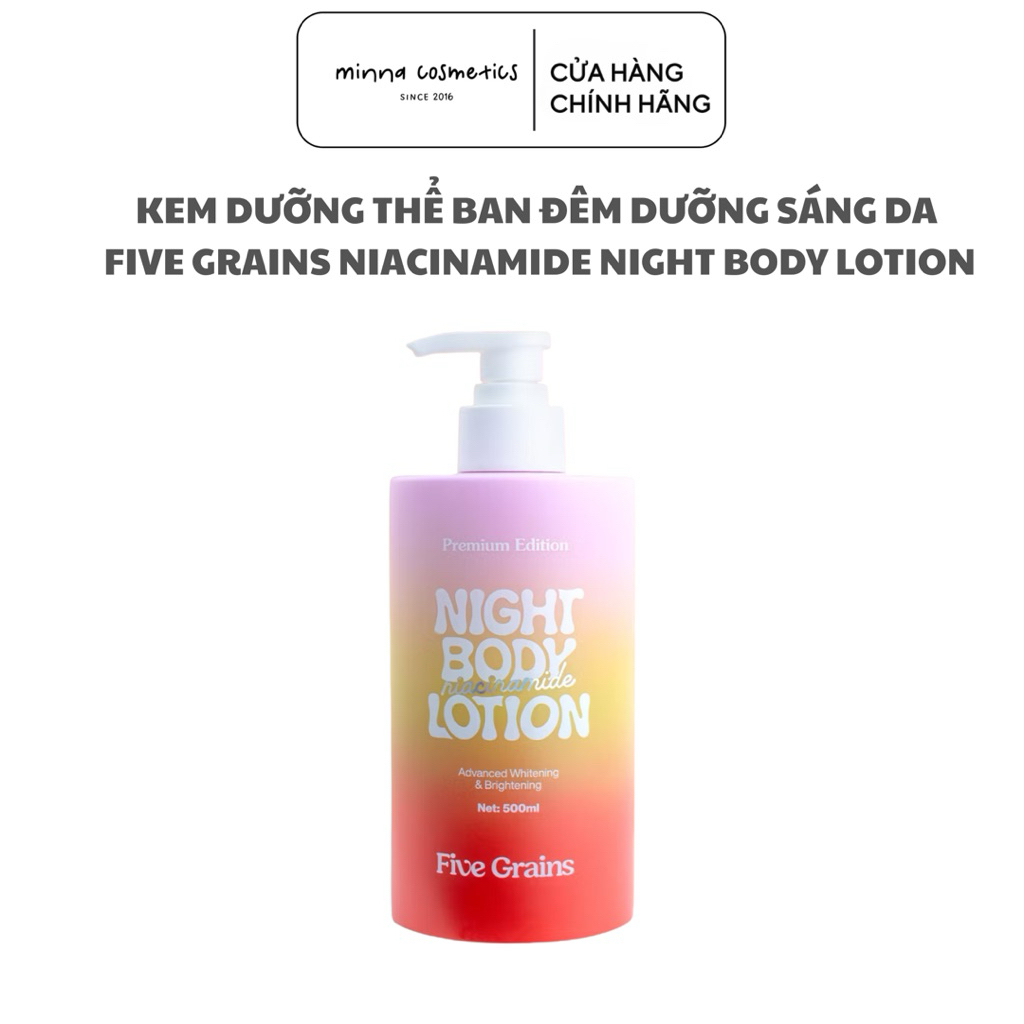 [Five Grains] SỮA DƯỠNG THỂ TRẮNG DA BAN ĐÊM FIVE GRAINS BODY LOTION