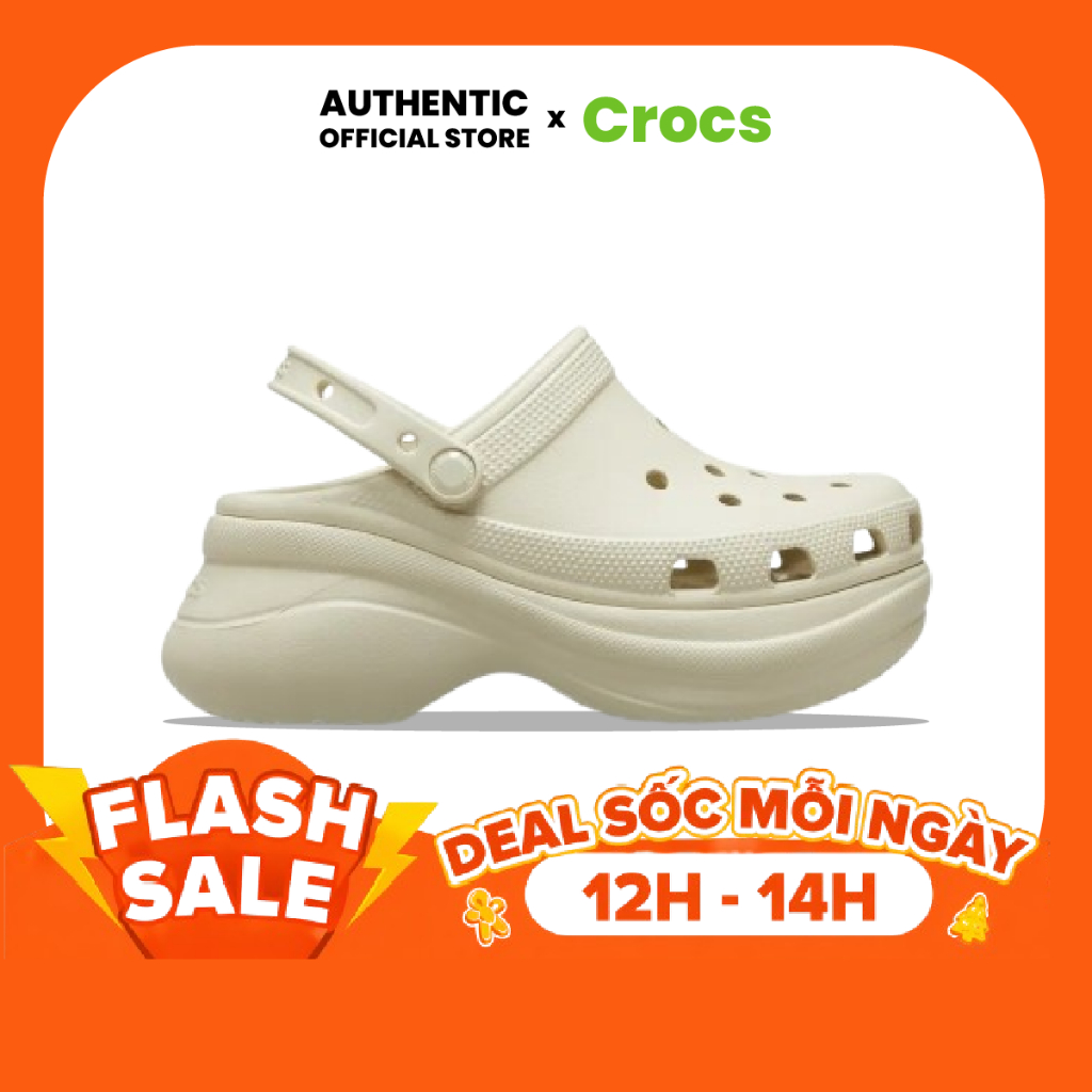 | 100% 𝘾𝙝í𝙣𝙝 𝙃ã𝙣𝙜 | Giày Clog 𝙲𝚁𝙾𝙲𝚂 Unisex Bae 'Bone'