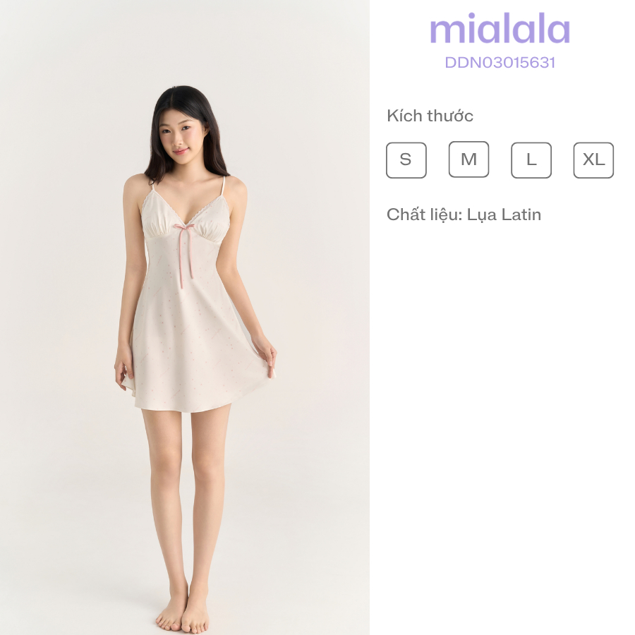 Váy ngủ 2 dây lụa latin Mialala có mút ngực 5631 | BigBuy360 - bigbuy360.vn