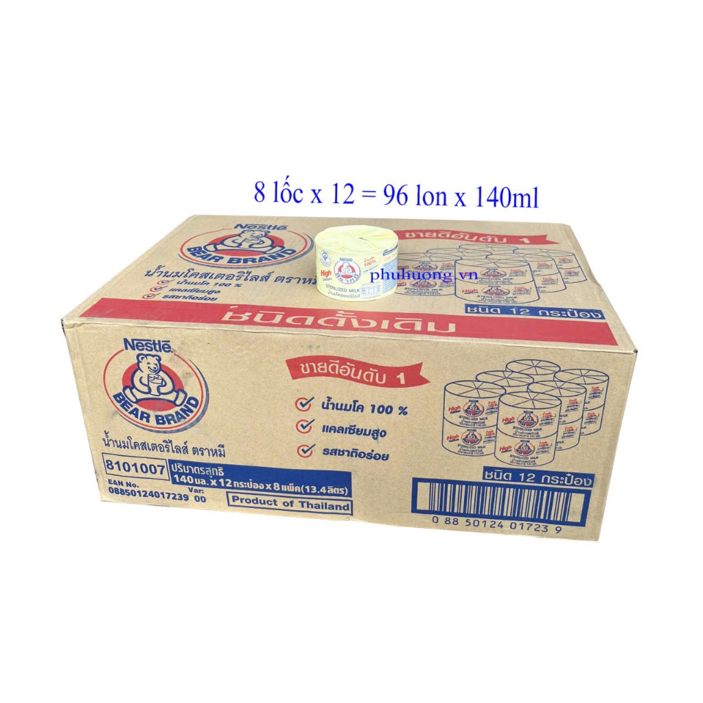 48 HỘP/ THÙNG 96 SỮA GẤU NESTLÉ CHÍNH HÃNG – THƠM NGON, BỔ DƯỠNG, TIỆN LỢI MỖI NGÀY