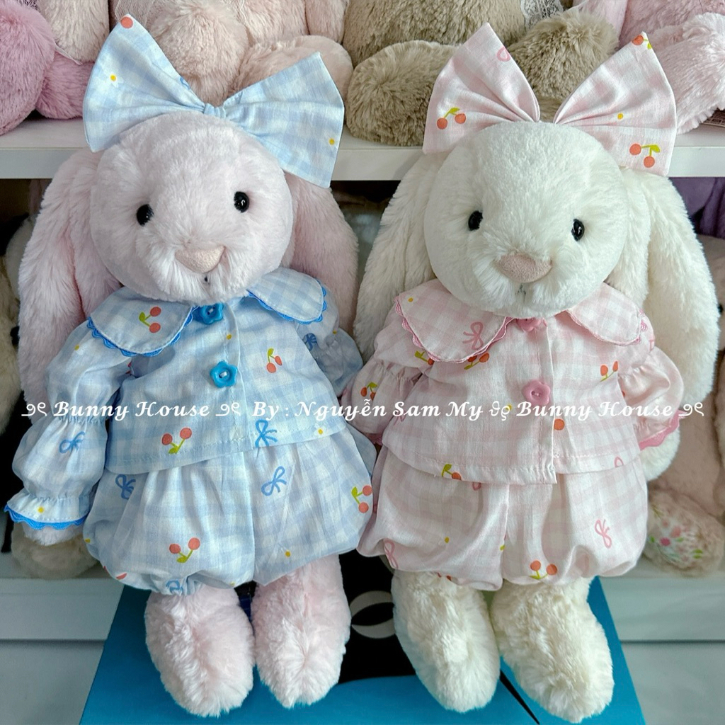 PHỤ KIỆN JELLYCAT - Pajama Set Kèm Băng Đô Nơ 🎀