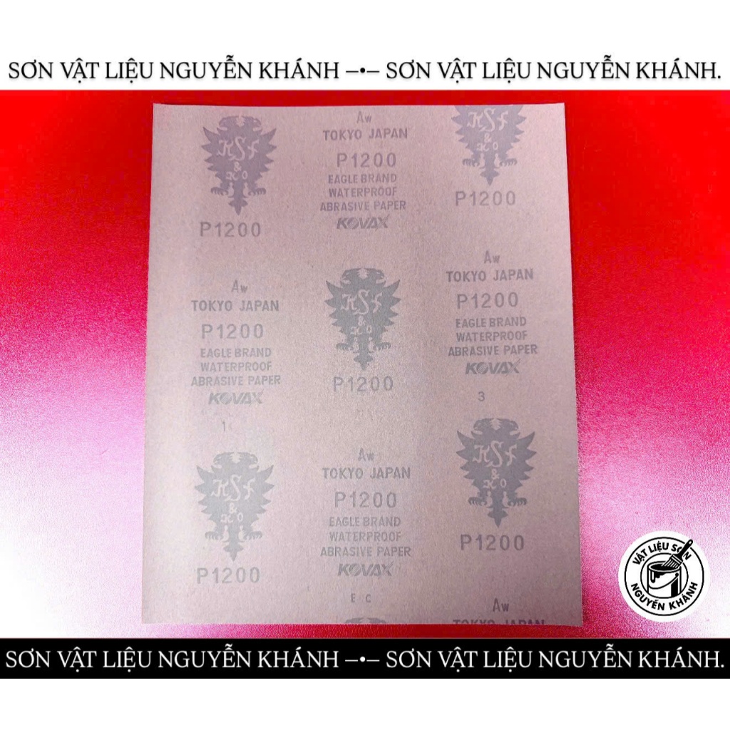 GIẤY NHÁM NƯỚC KOVAX P1200 – GIẤY NHÁM MỊN CHÀ SƠN, CHÀ BÓNG, XỬ LÝ BỀ MẶT