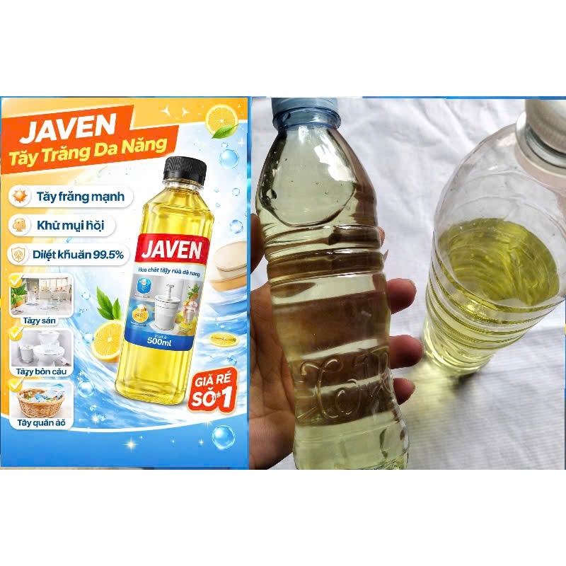 Tẩy trắng công nghiệp Javel 12% ( 1 Lít)
