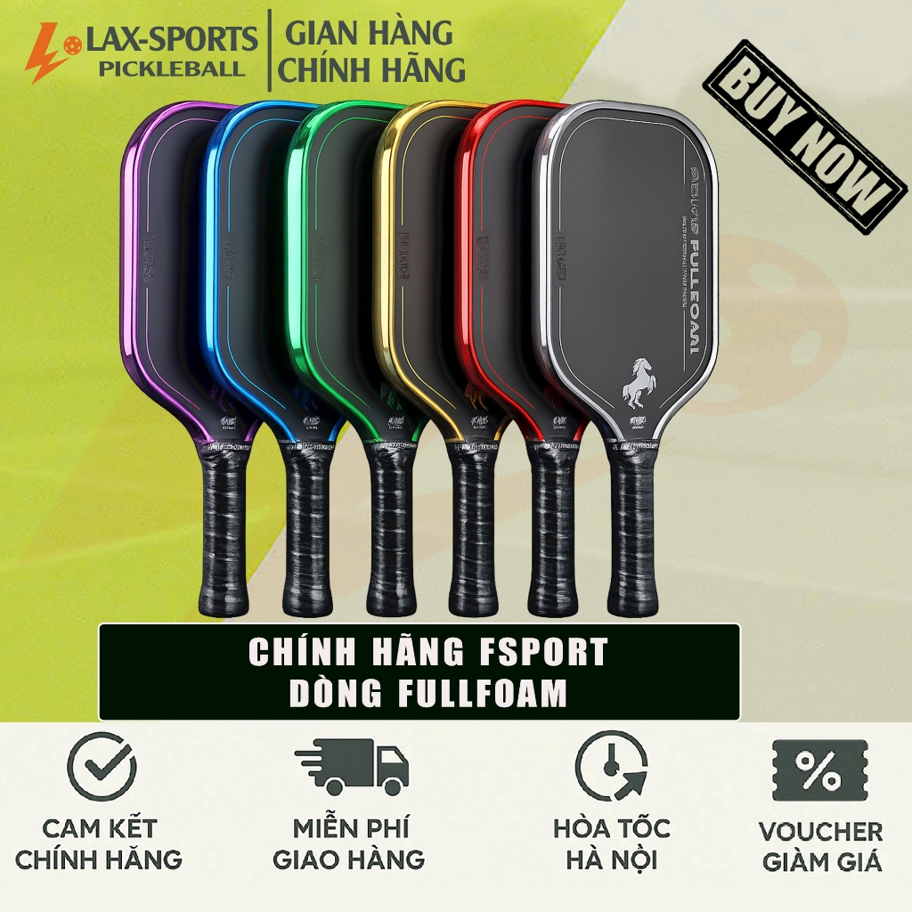 (Chính Hãng) Vợt Fsports Prime FullFoam - Trợ Lực Tối Đa, Kiểm Soát Toàn Diện, Nâng Trình Cú Đánh