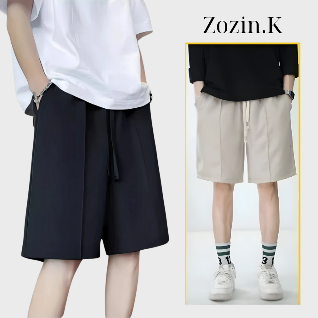 Quần Short Cạp Chun Unisex Phong Cách Hàn Quốc, Quần Đùi Form Basic, Chất Tuyết Mưa Cao Cấp A15