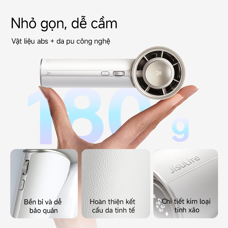 【Mới】Quạt cầm tay JisuLife Pro1 Mini gió mạnh pin dài màn hình LED quạt để bàn di động thêm tinh dầu/nước hoa | BigBuy360 - bigbuy360.vn