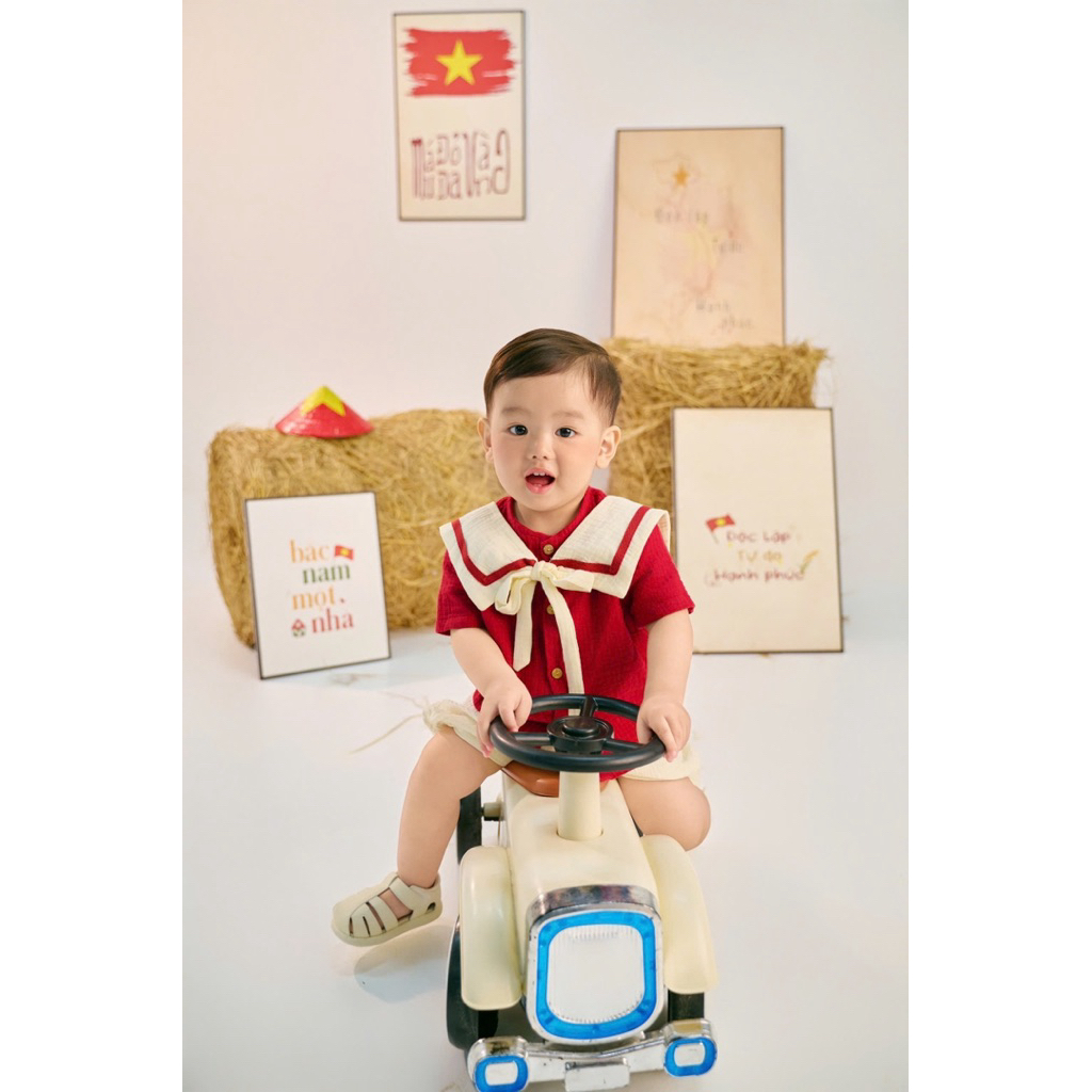 Ruby Darling Set Bé Trai Cổ Thủy Thủ / Shinnie Baby Shop