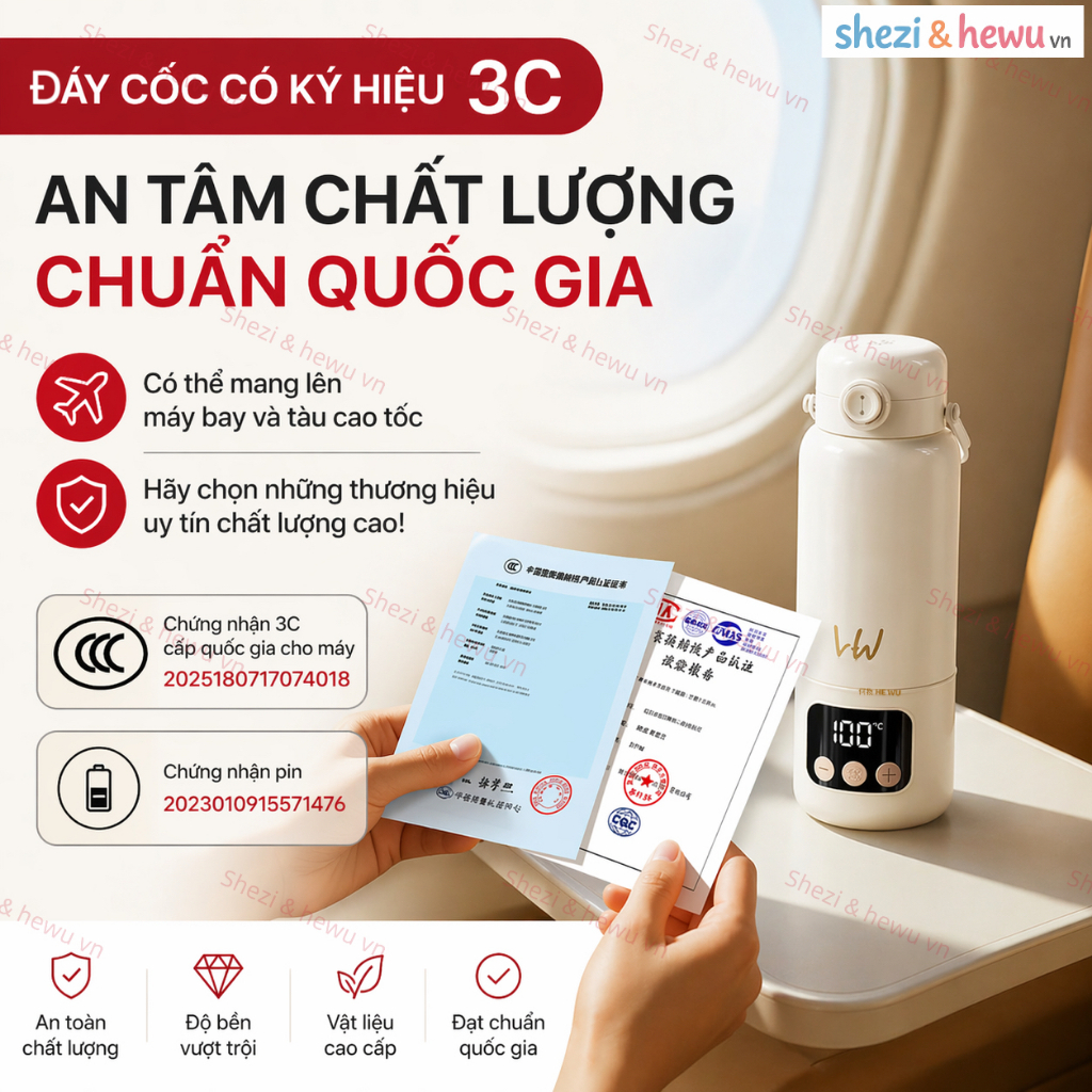 SHEZI & HEWU thế hệ mới 2025 — ấm đun nước điện đầu tiên có thể đun nóng đến 100°C ở cả hai chế độ. | BigBuy360 - bigbuy360.vn