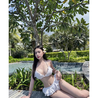 BIKINI EMMA Bikini 2 Mảnh Basic Phối Viền Bèo Xoè Tôn Dáng