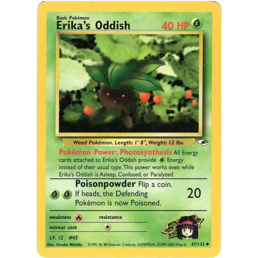 [Thẻ bài Pokemon TCG]  Erika's Oddish - 47/132 - Uncommon Unlimited