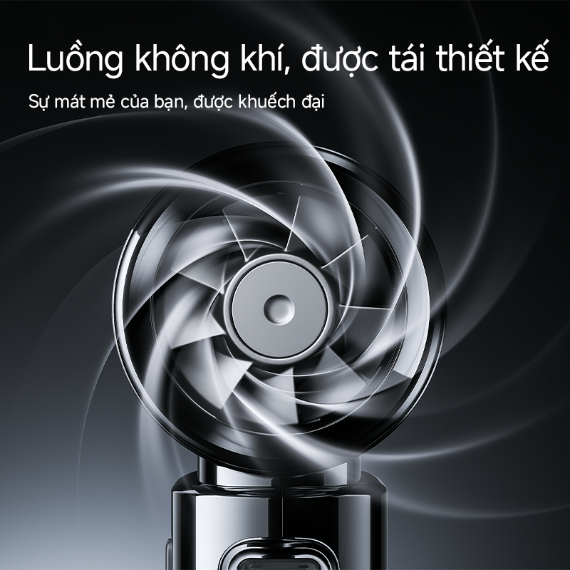 【Mới】Quạt cầm tay mạ điện JisuLife 9S mini gió mạnh pin bền nhẹ dễ mang theo dùng văn phòng du lịch ngoài trời | BigBuy360 - bigbuy360.vn