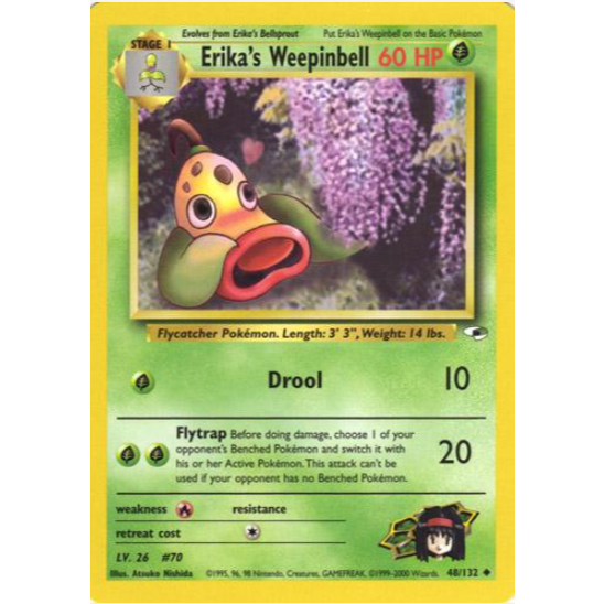 [Thẻ bài Pokemon TCG] Erika's Weepinbell - 48/132 - Uncommon Unlimited