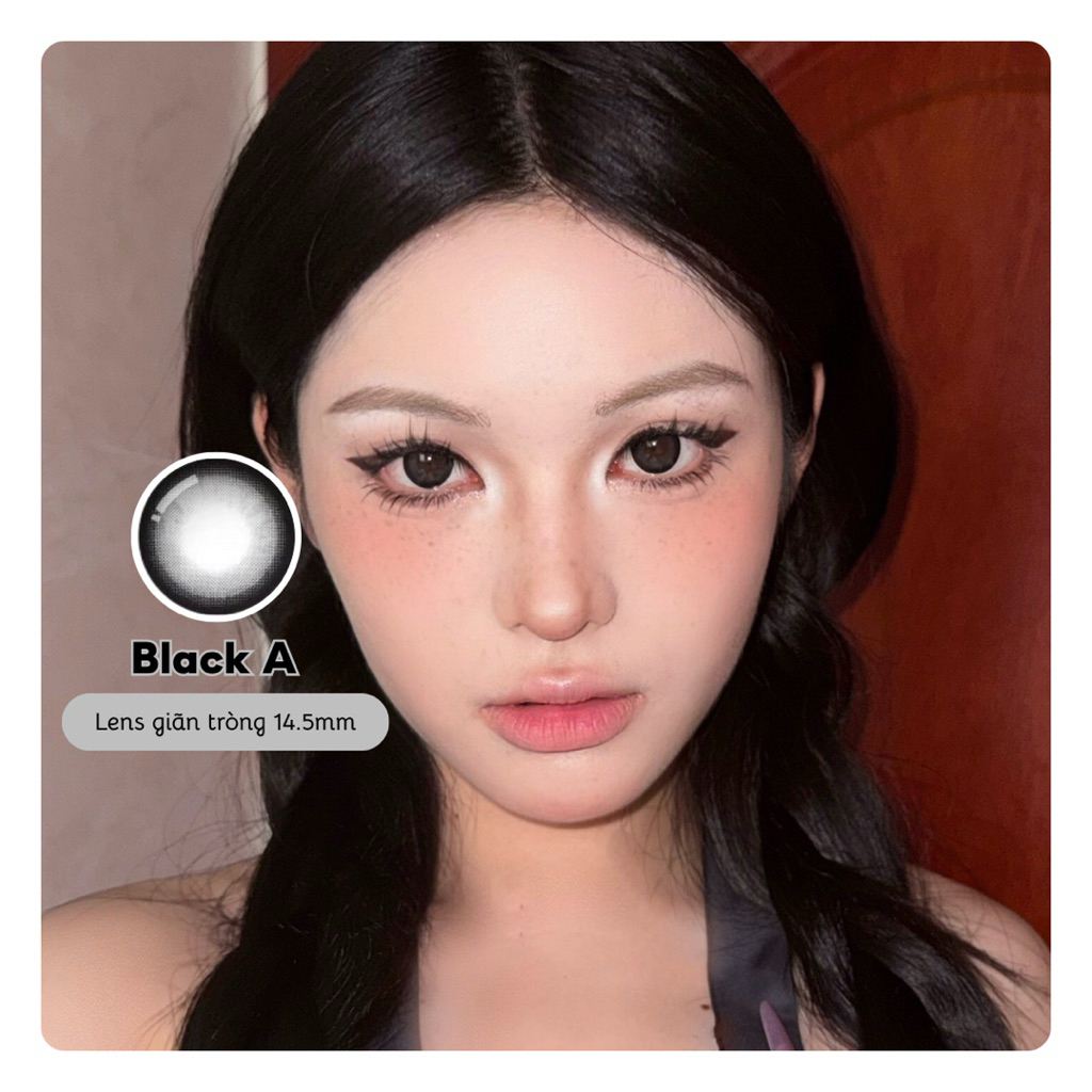Lens 1 Ngày Màu Đen Black A Giãn 14.5mm