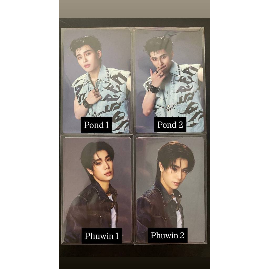 Card Pond Phuwin_Riser 1st Concert_Card GMMTV chính hãng