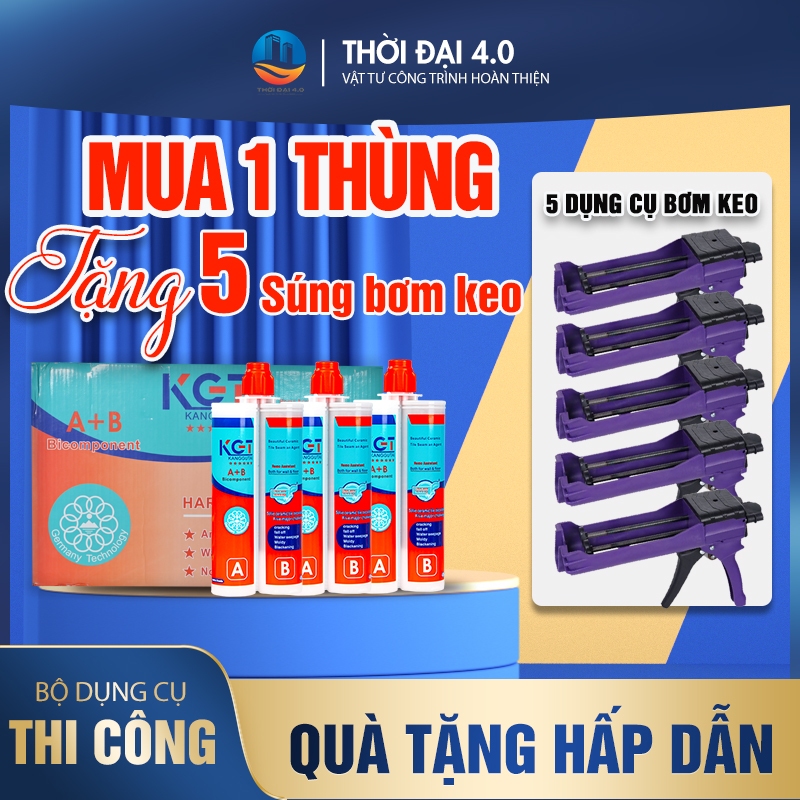 [ Mua 1 tặng 5 ] Keo chít mạch Epoxy KGT