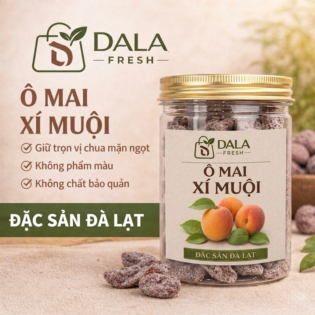 Ô Mai Xí Muội DLFresh - Vị Chua Mặn Hấp Dẫn