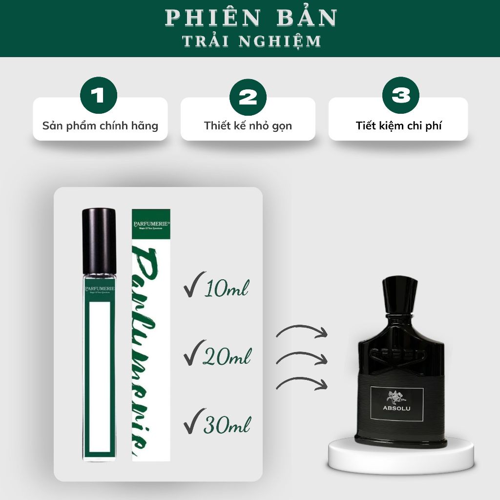 Nước hoa Absolu Aventus phiên bản trải nghiệm chính hãng Parfumerievn