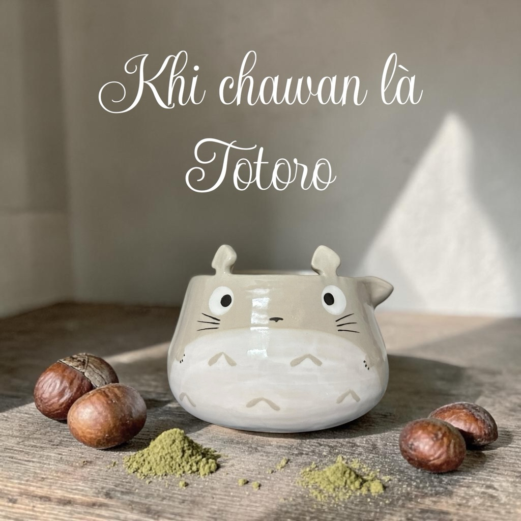 Bát đánh matcha/ Chawan Totoro