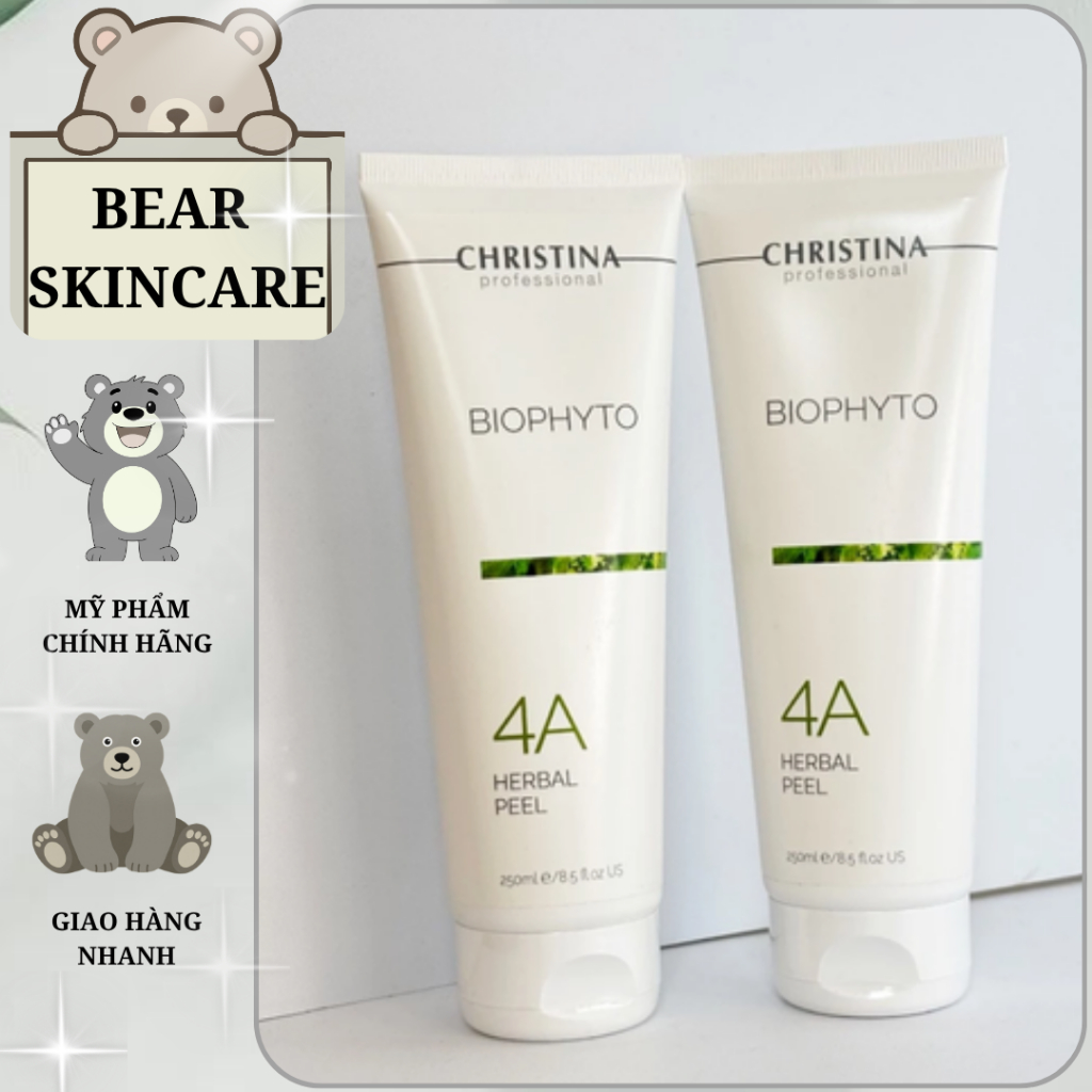 Peel Tảo 4a Christina Herbal Peel Tẩy da chết sạch sâu peel da loại bỏ mụn cám đầu đen 250mll