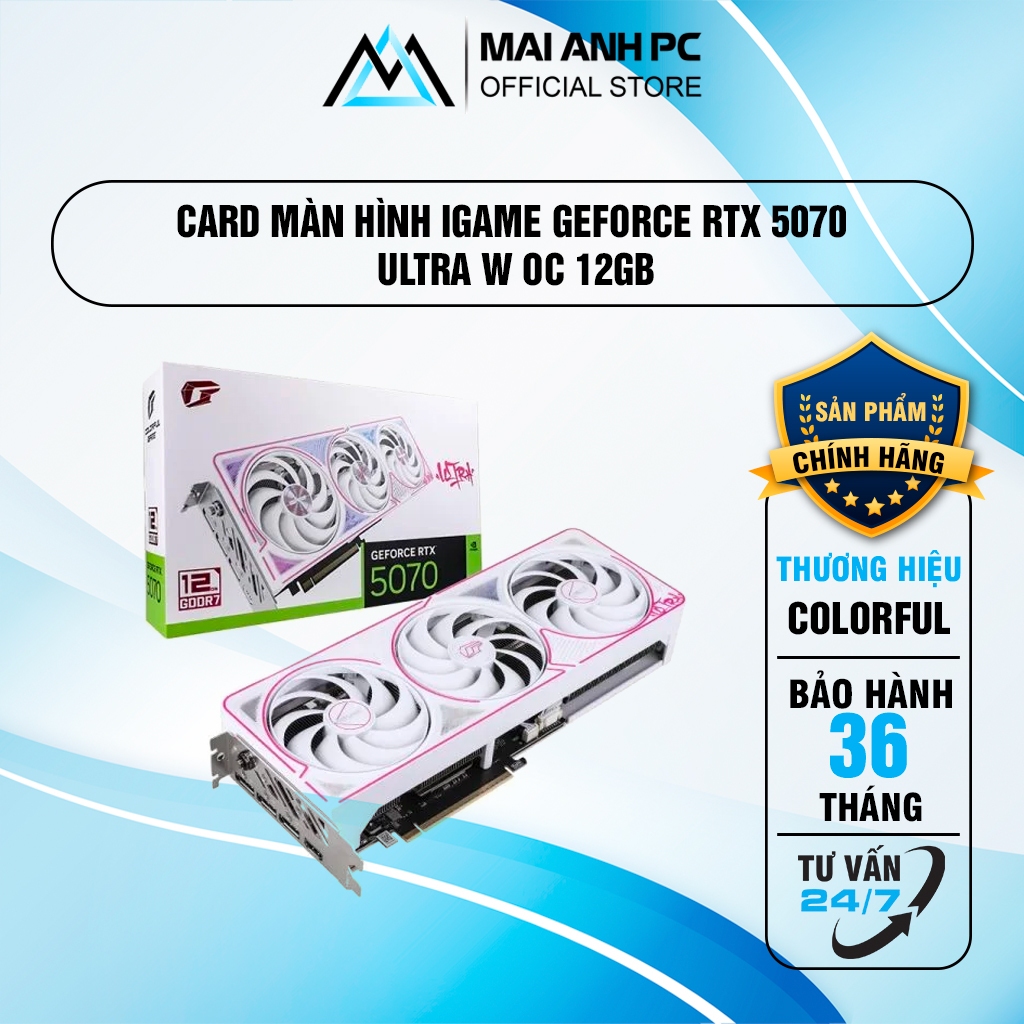 Card Màn Hình iGame GeForce RTX 5070 Ultra W OC 12GB