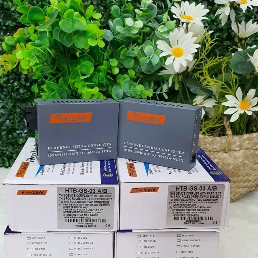 Bộ Chuyển Đổi Quang Điện 1 sợi NetLink HTB - GS03 AB 1000Mb