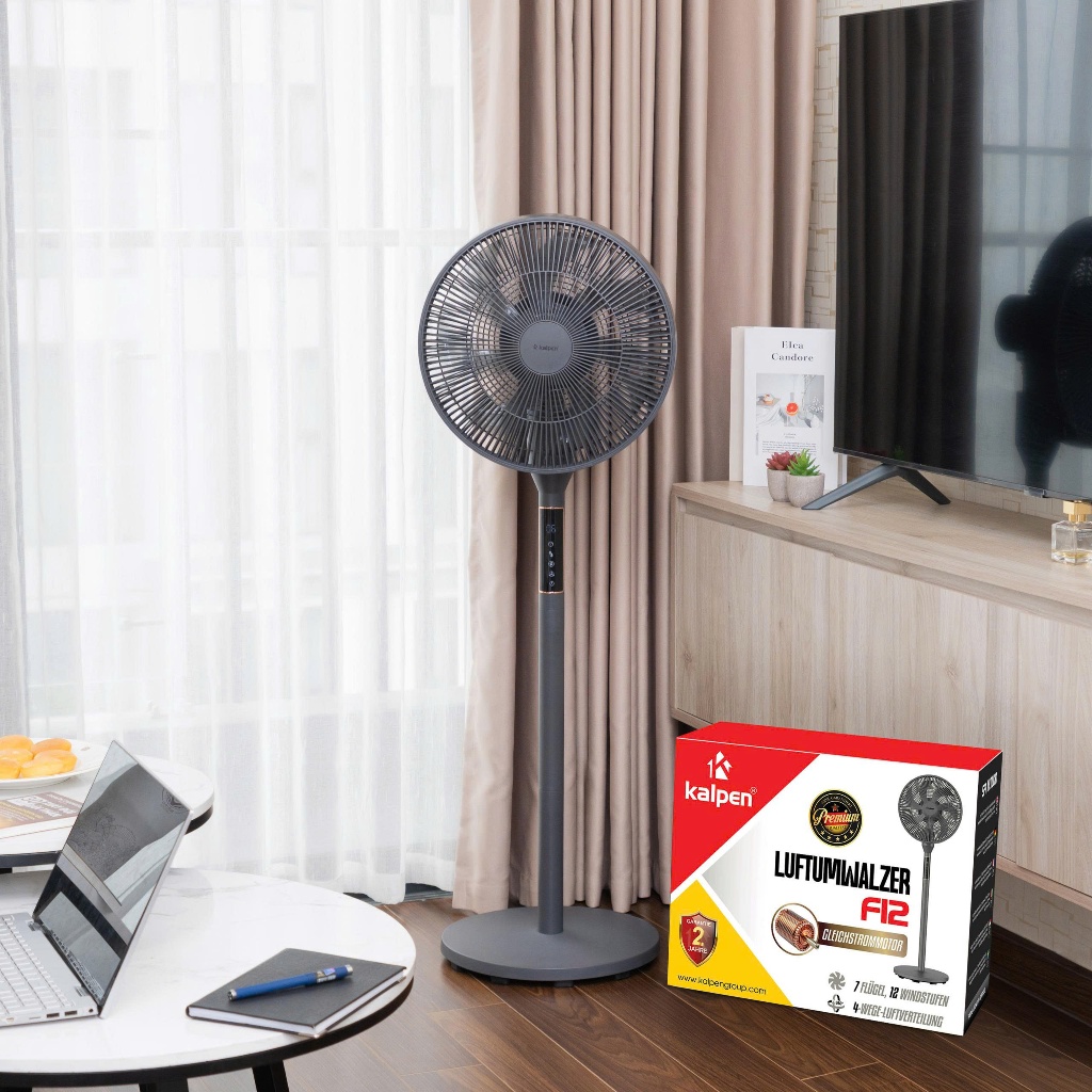 Quạt tuần hoàn không khí 360 đQuạt tuần hoàn không khí 360 độ KALPEN F12 7 cánh hàng chính hãngộ KAL