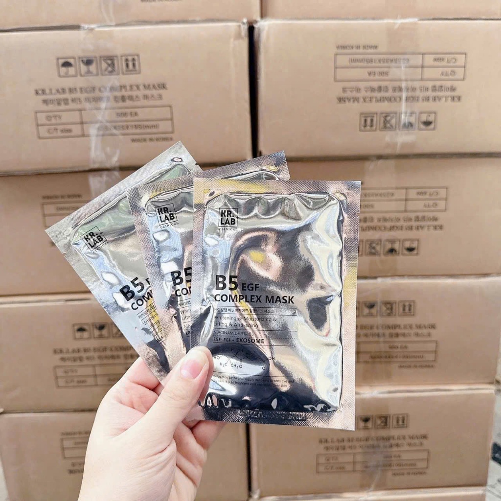 (Combo 30-50 )mặt nạ kr.lab B5 EGF Complex mask+nạ senademar sena demar sodium dna b5 cica mask_nạ k