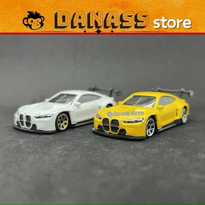 Mô hình xe BMW M4 GT3 vàng, trắng tỉ lệ 1:64 - Diecast - Toy - Mô hình trưng bày