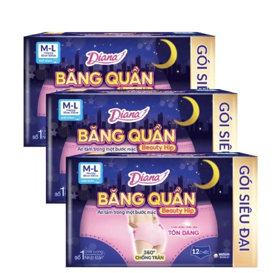 Diana Băng Quần Beauty Hip size M-L 12/ Diana Băng Quần Comfy Night size M-L 18/ Diana Comfy Night M