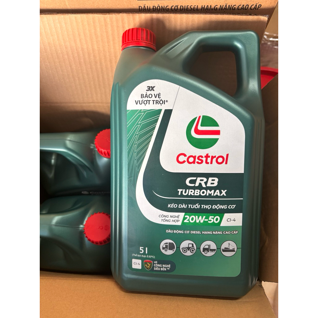 Dầu nhớt castrol CRB Turbo ci-4 20w50 5lit