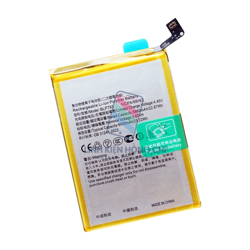 Pin điện thoại Realme C25s RMX3197 (BLP793) 6000mAh Zin