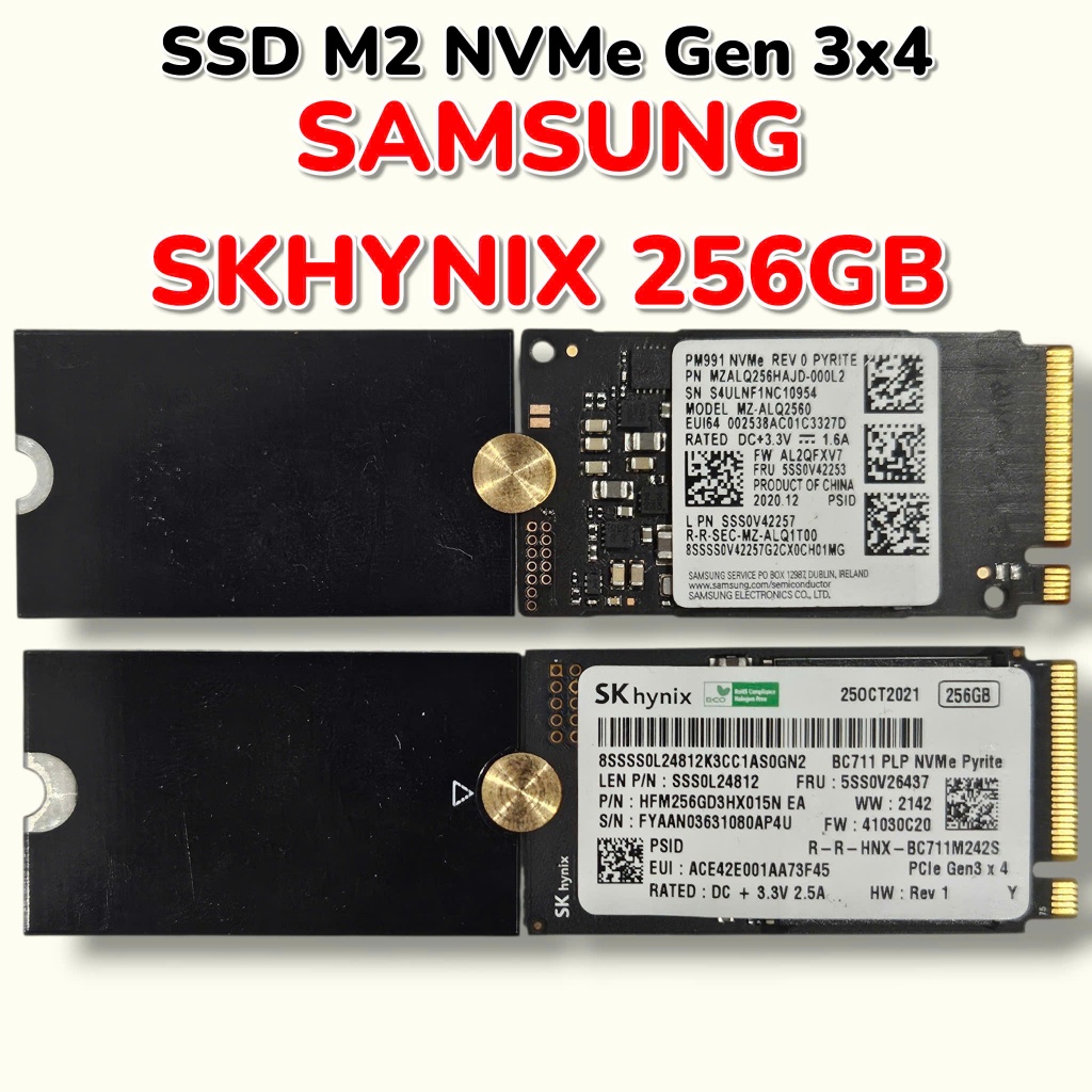 NVMe 256GB - Các Hãng - Rẻ Nhất Sàn - Likenew - SK 100% - SSD M2 PCIe - Gen 3x4