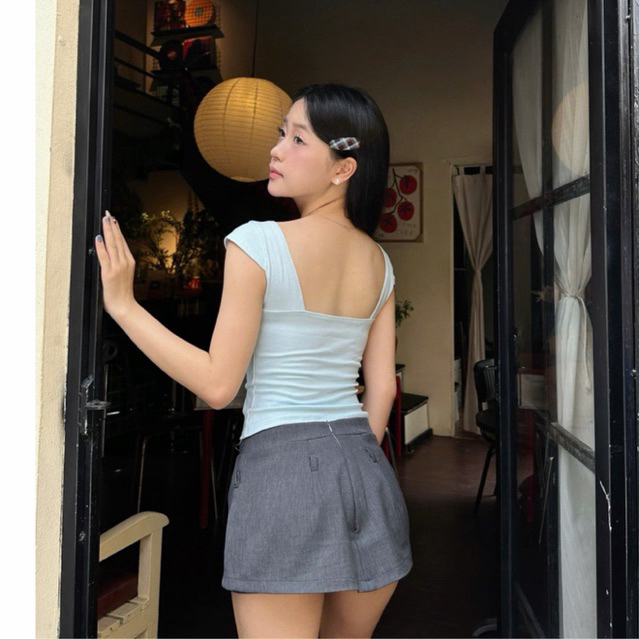 Áo Thun Berry Dáng Body Chất Cotton Zip Co Giãn ( Áo Cúp Ngực Berry) | BigBuy360 - bigbuy360.vn