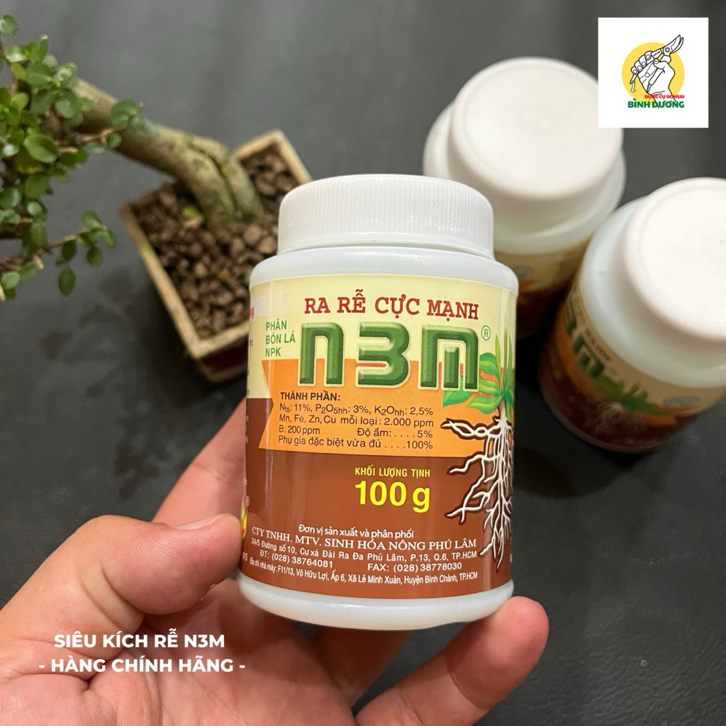 Kích rễ N3M 100g - Phân Bón Lá N3M - Siêu kích rễ cho cây trồng N3M