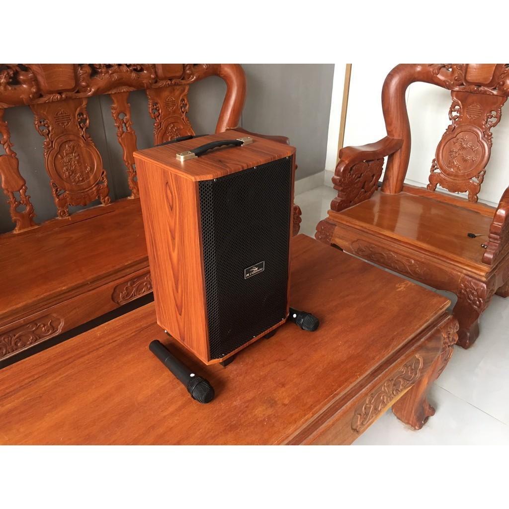 Loa Vali Kéo Di Động Karaoke Bluetooth Kiomic K88 Âm Thanh Siêu Đỉnh (Tặng 2 micro không dây hát cực