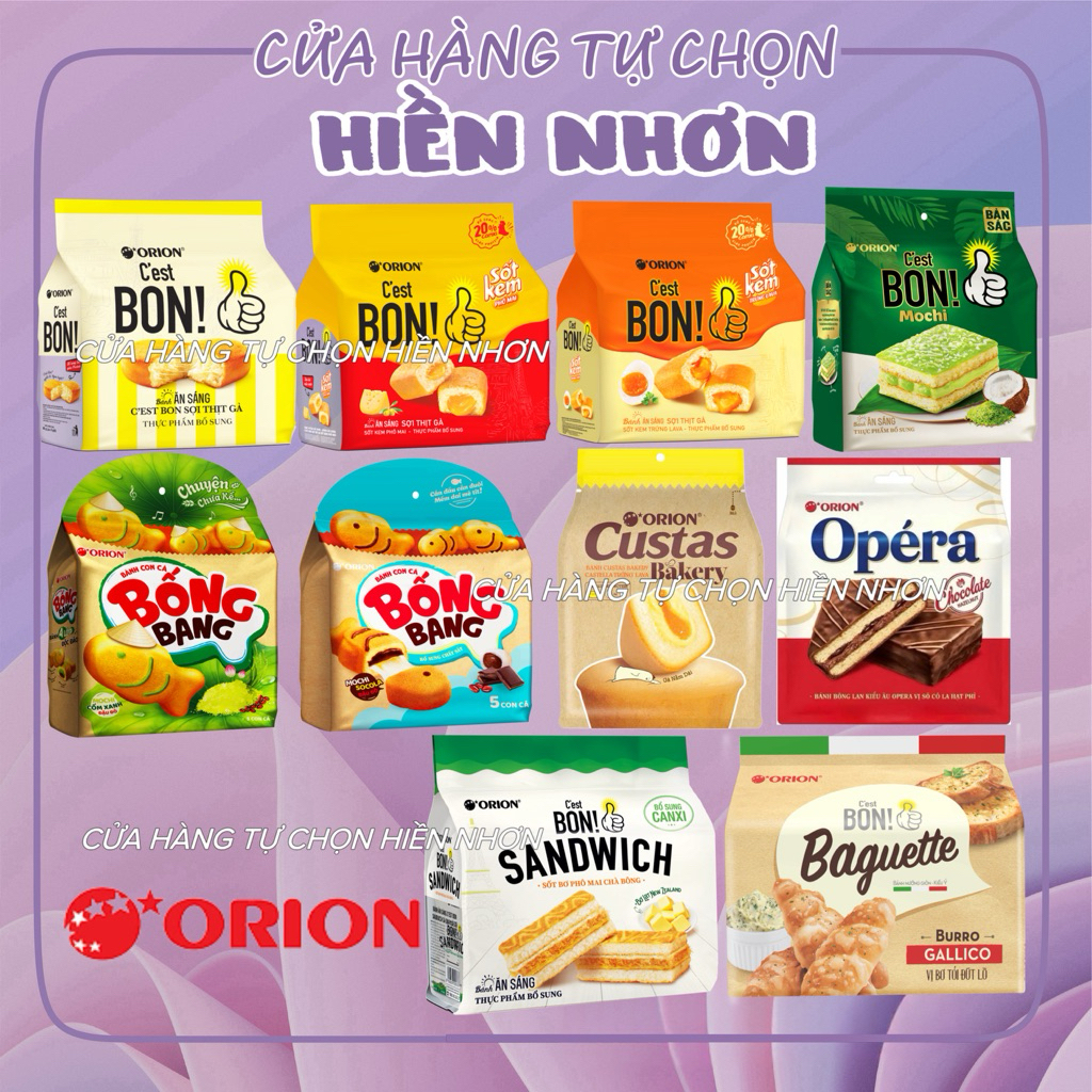 Bánh Ăn Sáng C'est Bon Sợi Thịt Gà/ Phomai/ Trứng Lava/ Sandwich / Baguette/ Custas Lava